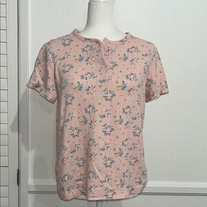 Blair Floral Cotton Blend Henley